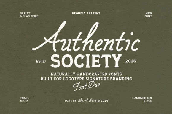 Authentic Society: A Font Duo for Digital Charm