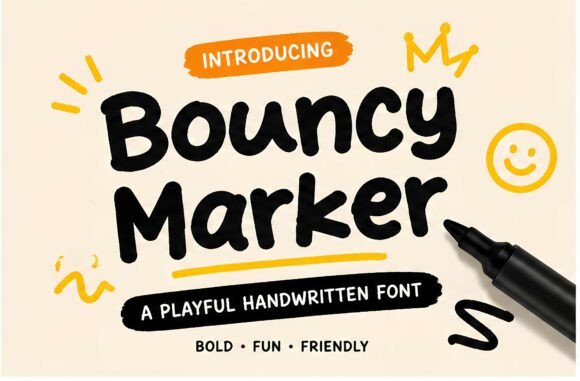 Bouncy Marker: A Font That Brings Editorial Joy