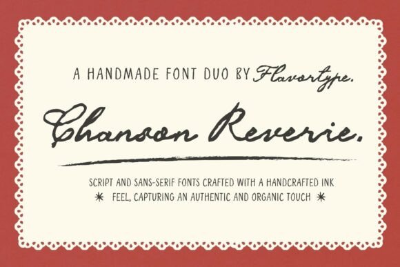 Chanson Reverie: A Handmade Font Duo for Digital Design