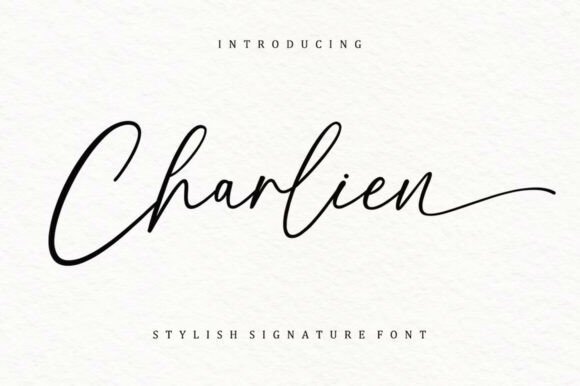 Charlien: A Signature Script Font for Editorial Design