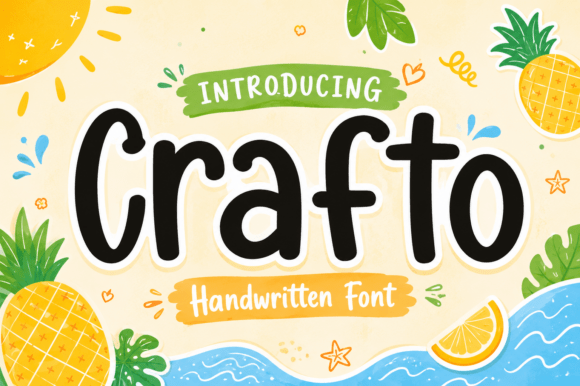 Crafto: A Handwritten Font That Feels Like a Handshake