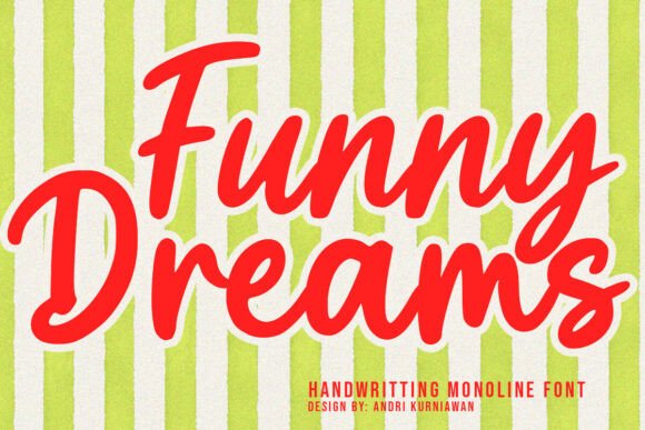 Funny Dreams: A Cheerful Handwritten Font for Small Business Branding