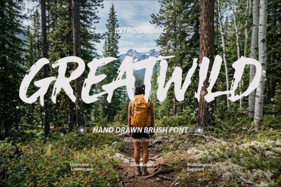 Greatwild: A Raw Brush Font for Editorial Impact