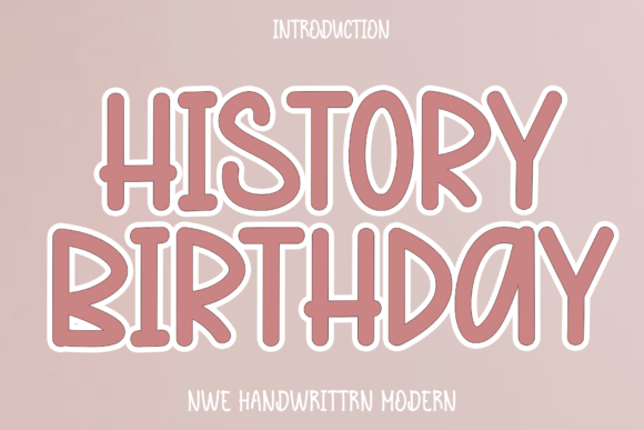 History Birthday: A Signature Script Font for Modern Branding