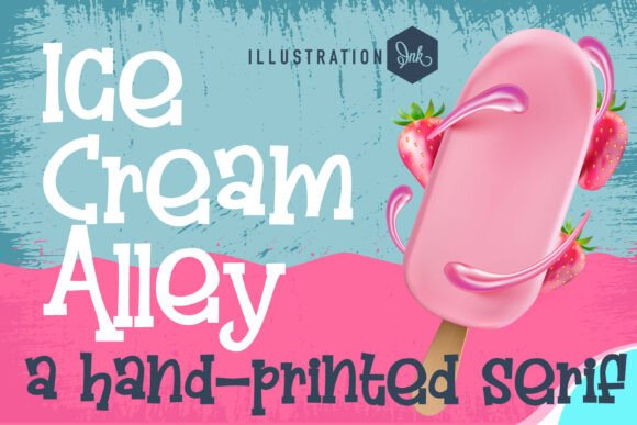 Ice Cream Alley Family: A Display Font for Authentic Branding
