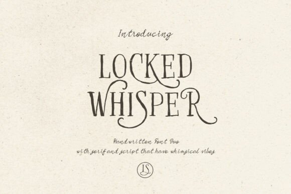 Locked Whisper: The Handwritten Font Duo for Memorable Branding