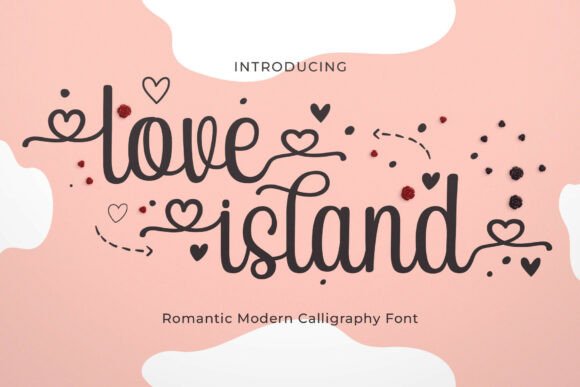 Love Islan: A Romantic Script Font for Creative Products