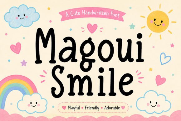 Magoui Smile – A Script Font With Real Warmth