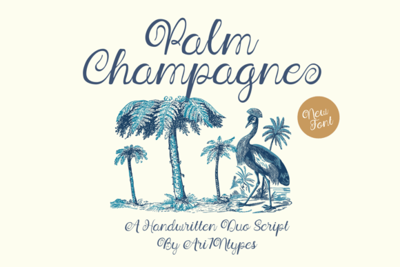 Palm Champagne: A Sophisticated Script Font for Digital Brands