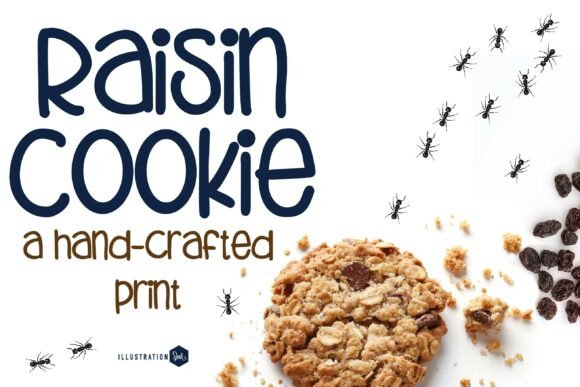 Raisin Cookie Family: A Cozy Craft Font for Your Handmade Brand