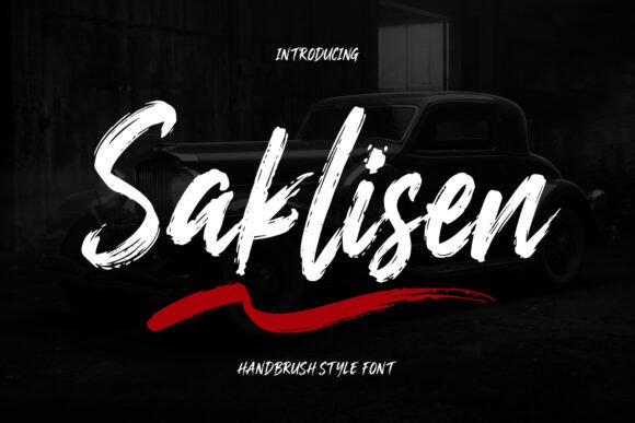 Saklisen: A Bold Handbrush Font for Expressive Branding