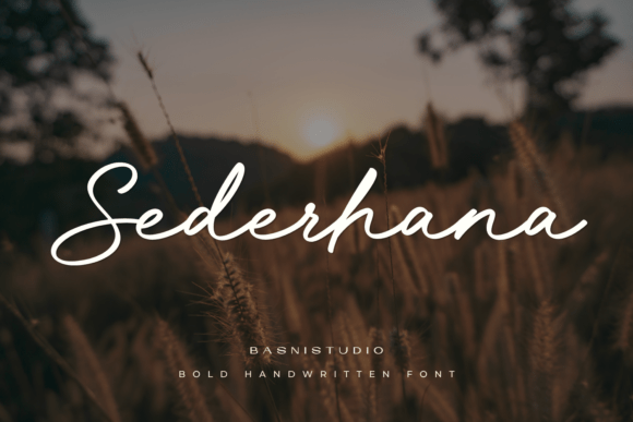 Sederhana: A Handwritten Font Designed for Editorial Character