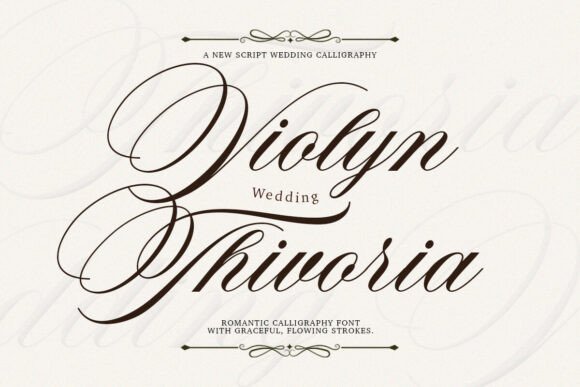 Violyn Wedding Thivoria: A Premium Font for a Polished Brand